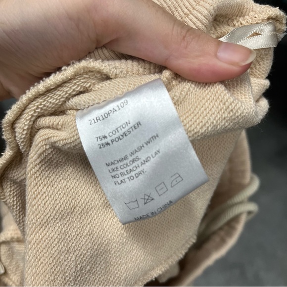 Nap Loungewear Balloon Leg Jogger Pants Sweatpants Beige size XL - Picture 8 of 9